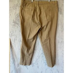 Gloria‎ Vanderbilt Amanda Womens Jeans Size 18W Tan Straight Leg